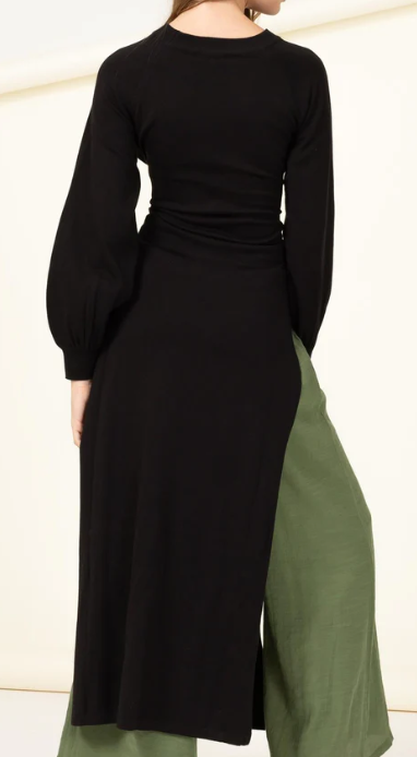 Belted Long Sweater