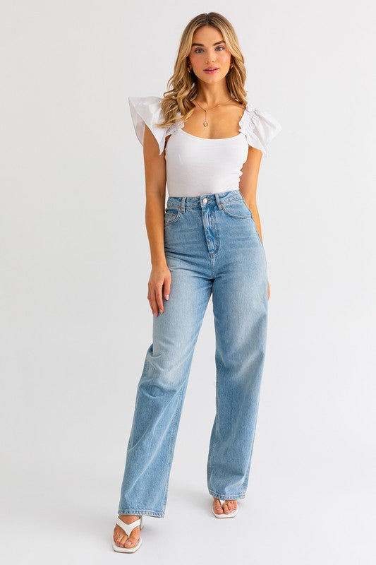 RUFFLED BODYSUIT