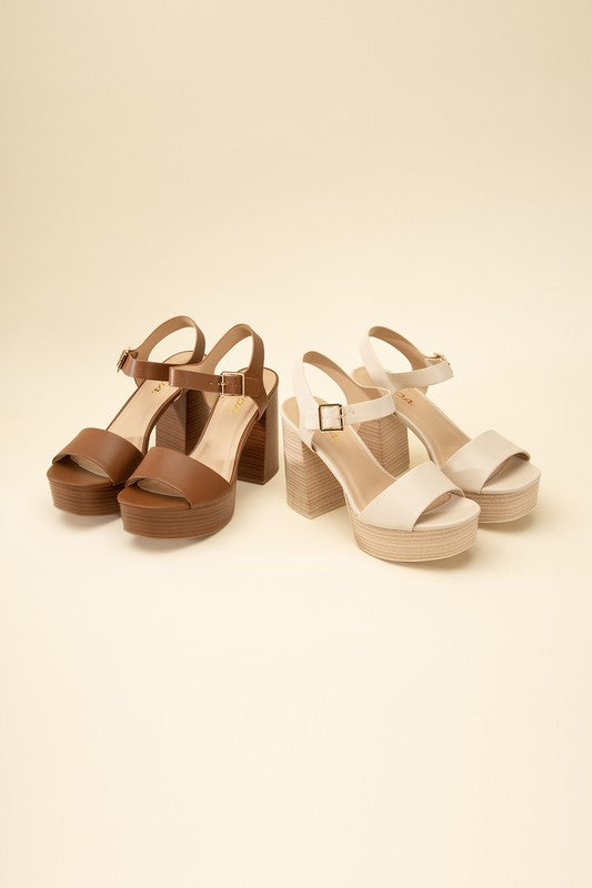 PLATFORM SANDAL HEELS