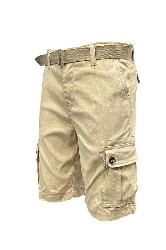 Belted Cargo Shorts