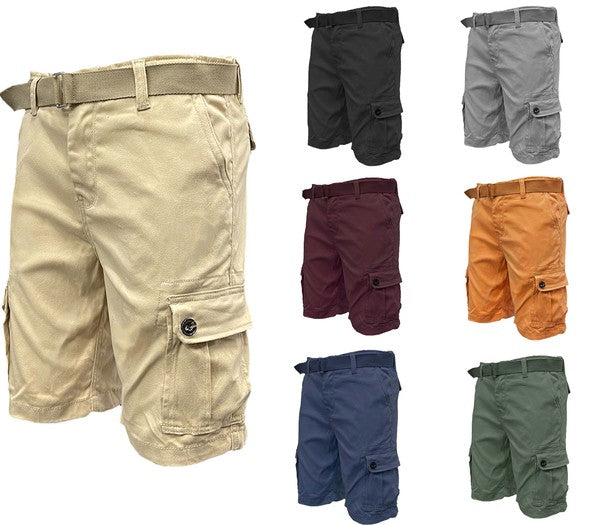 Belted Cargo Shorts