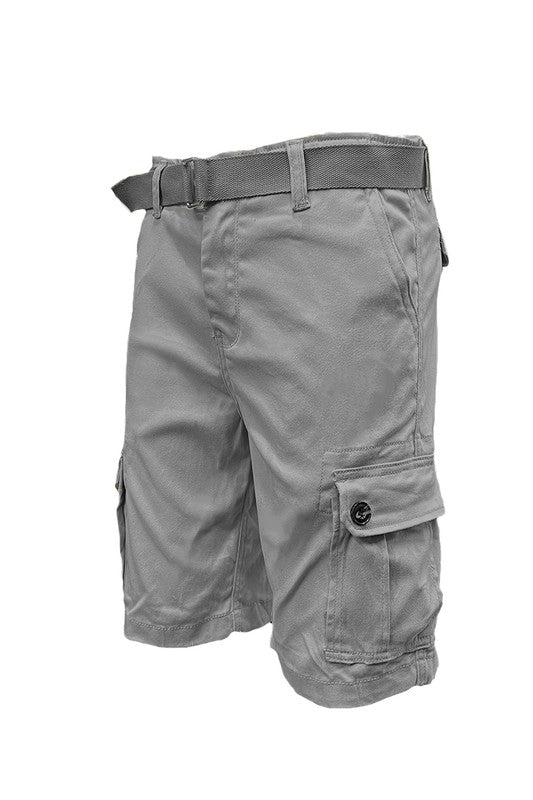 Belted Cargo Shorts